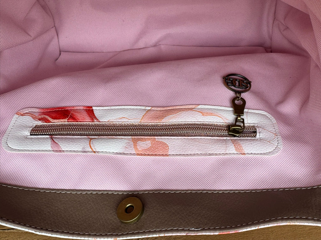Blush Marble Tote Bag