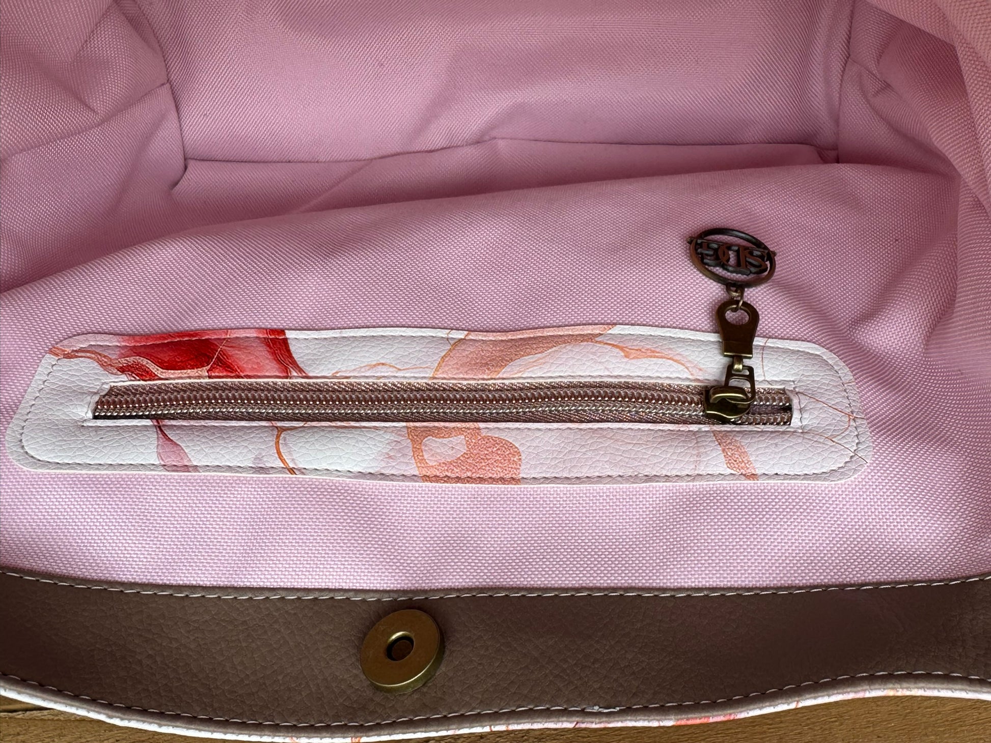 Blush Marble Tote Bag
