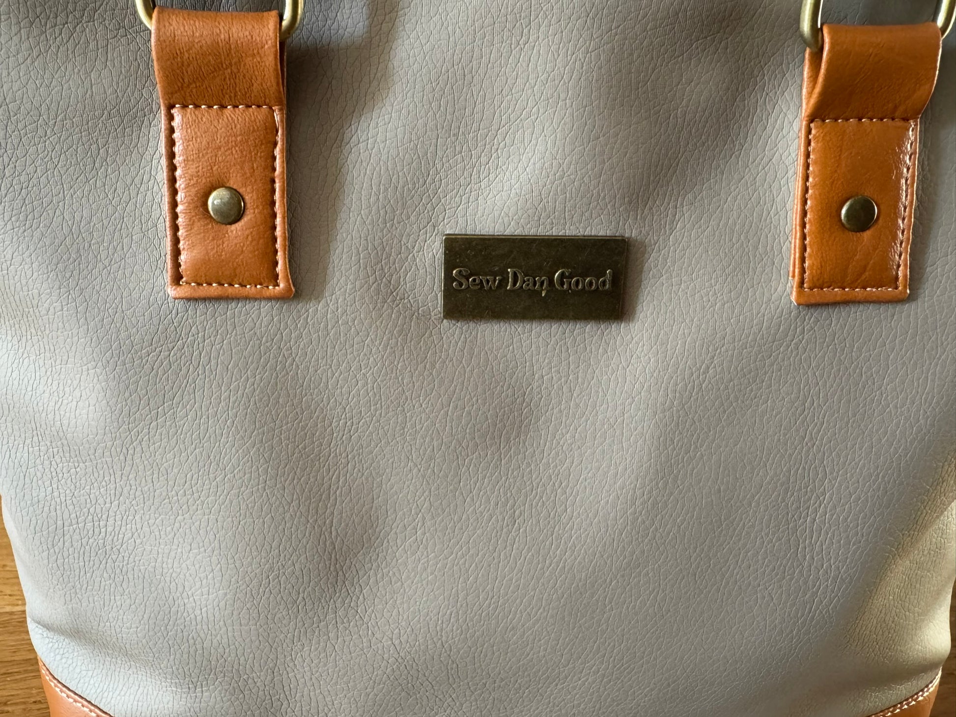 Stone and Camel Tote Bag