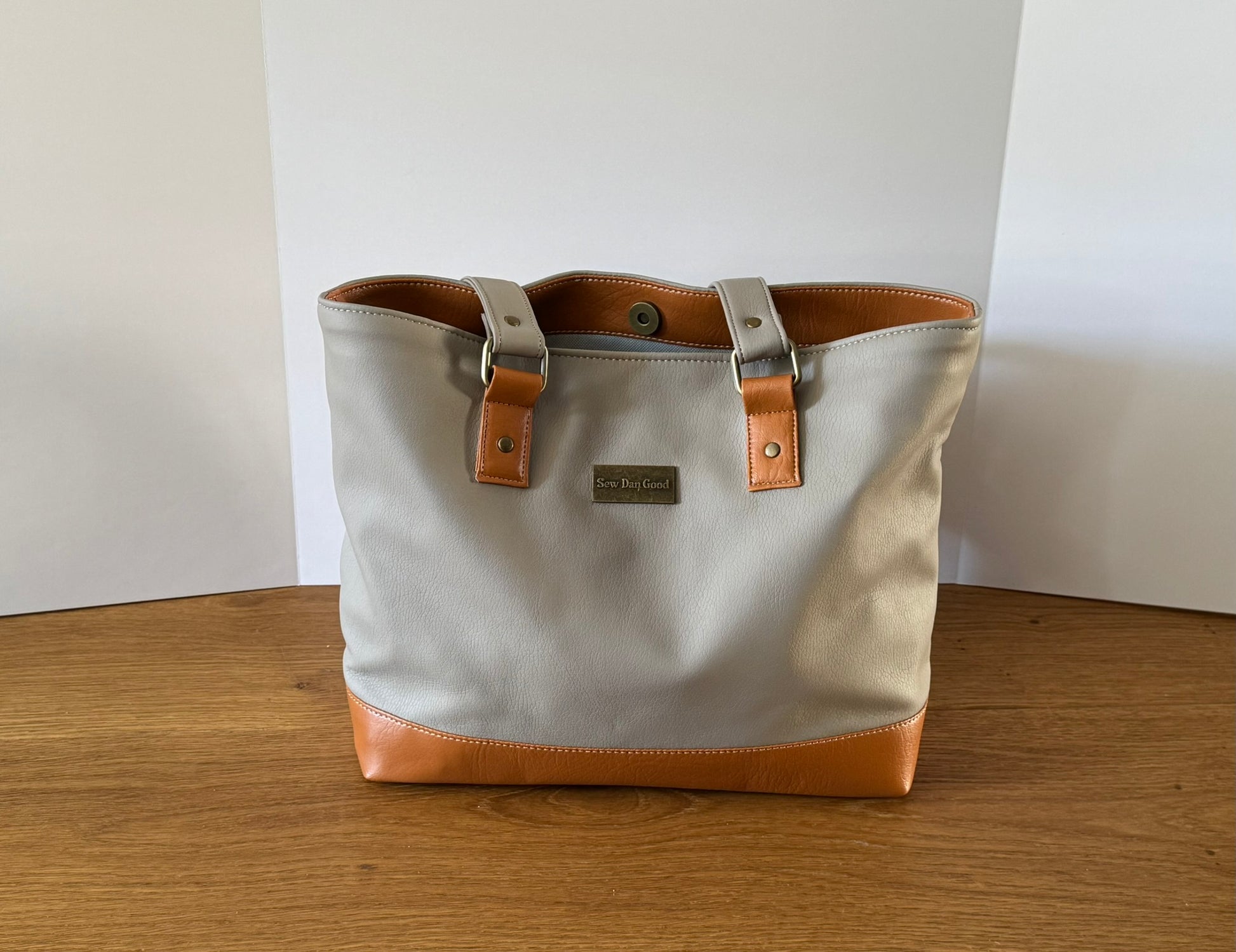 Stone and Camel Tote Bag