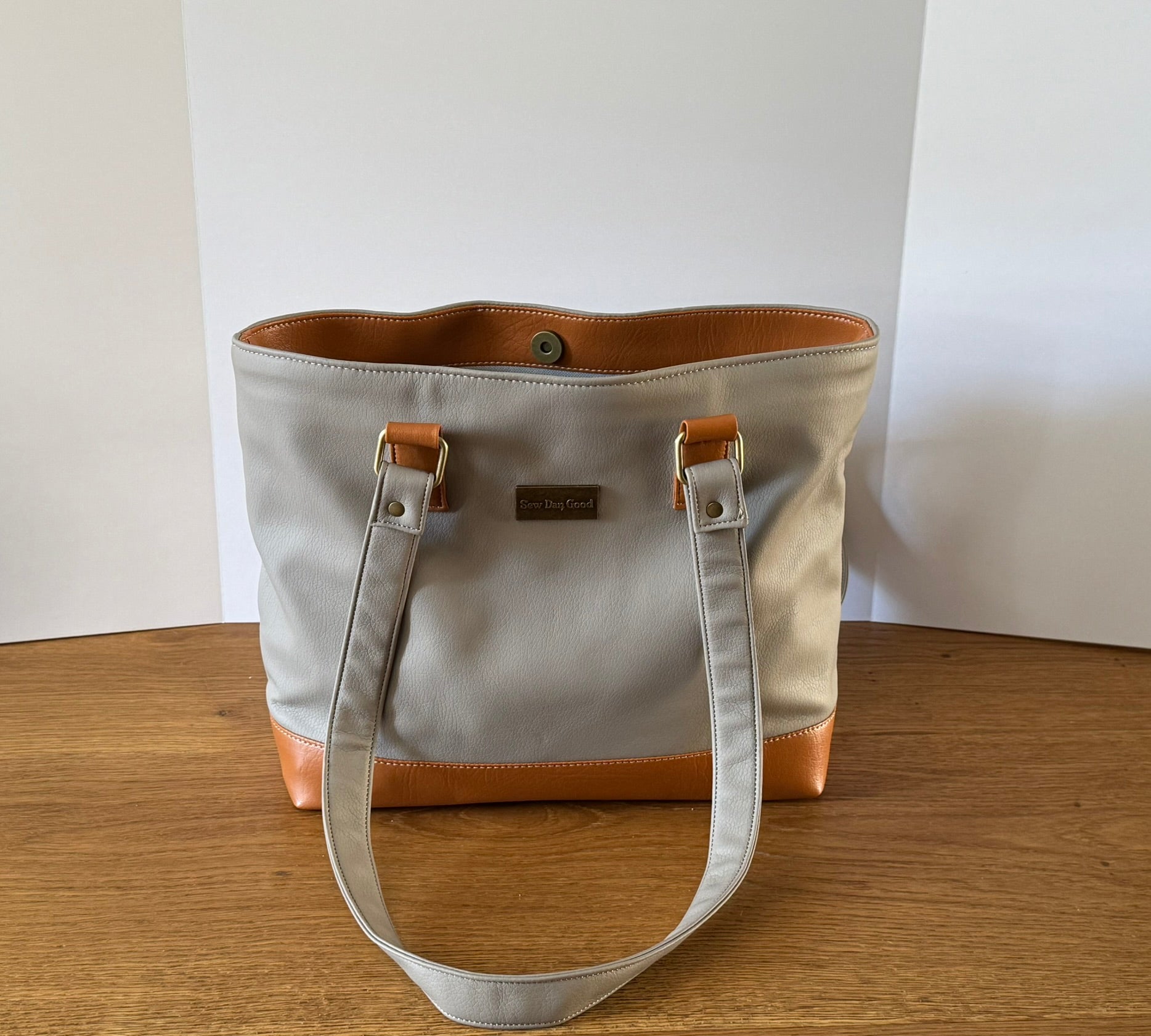 Stone and Camel Tote Bag