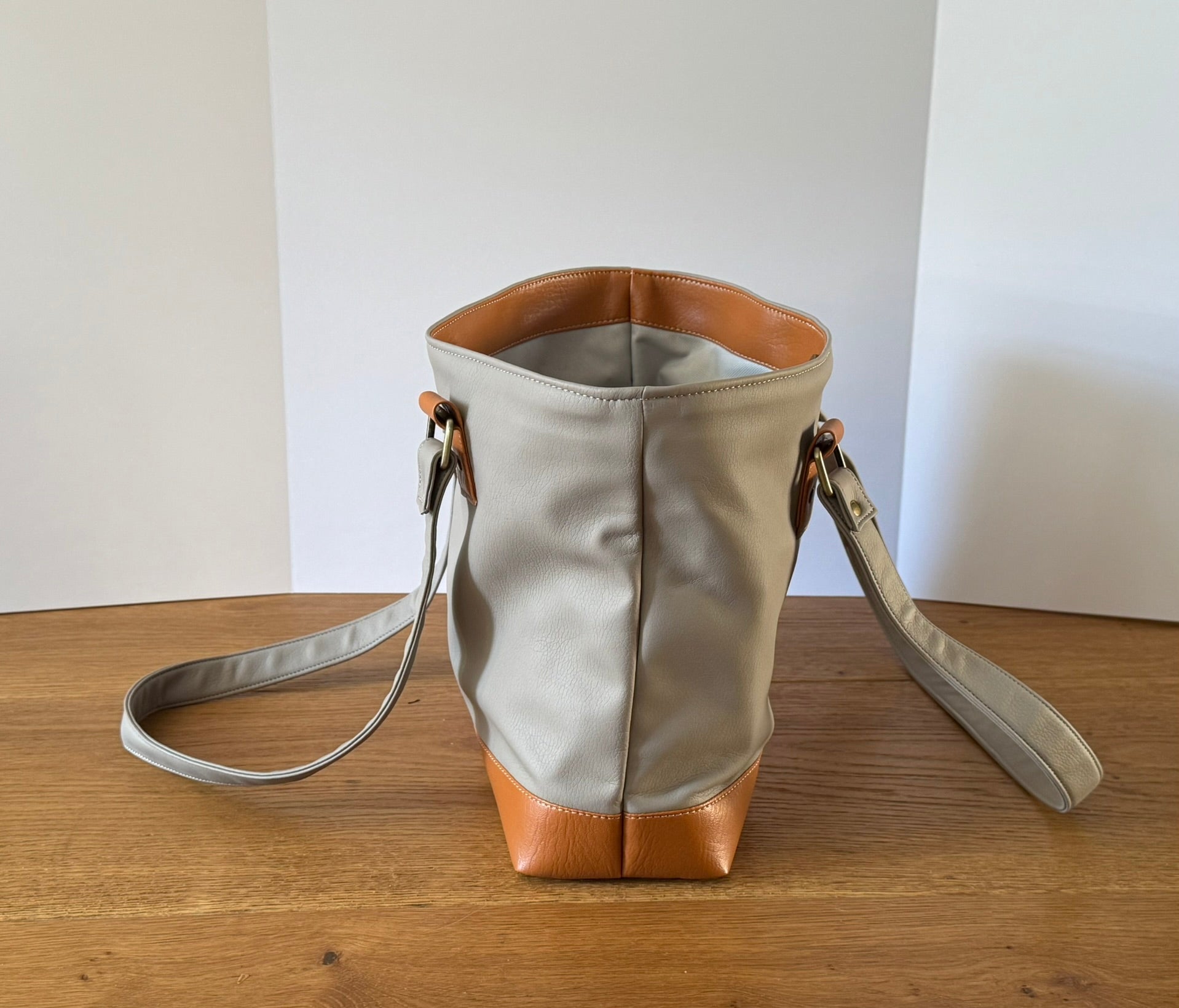 Stone and Camel Tote Bag
