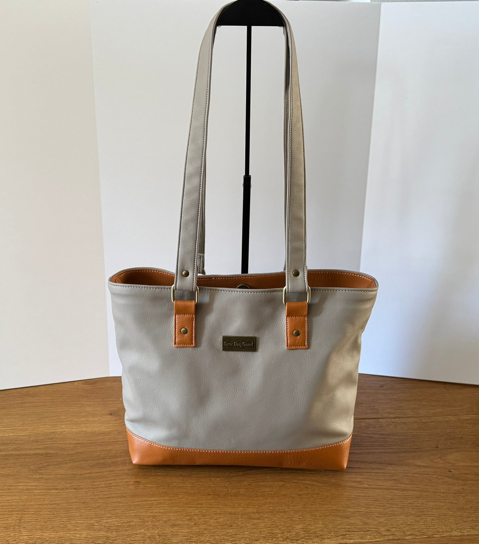 Stone and Camel Tote Bag
