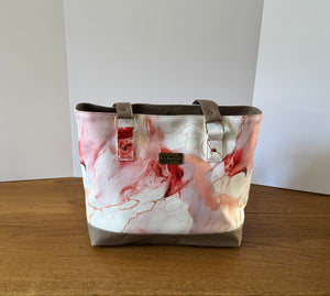 Blush Marble Tote Bag