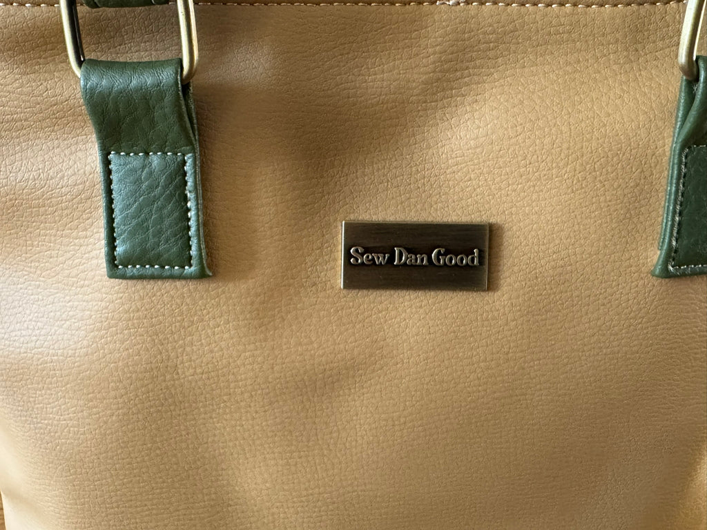Camel and Olive Tote Bag