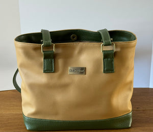 Camel and Olive Tote Bag