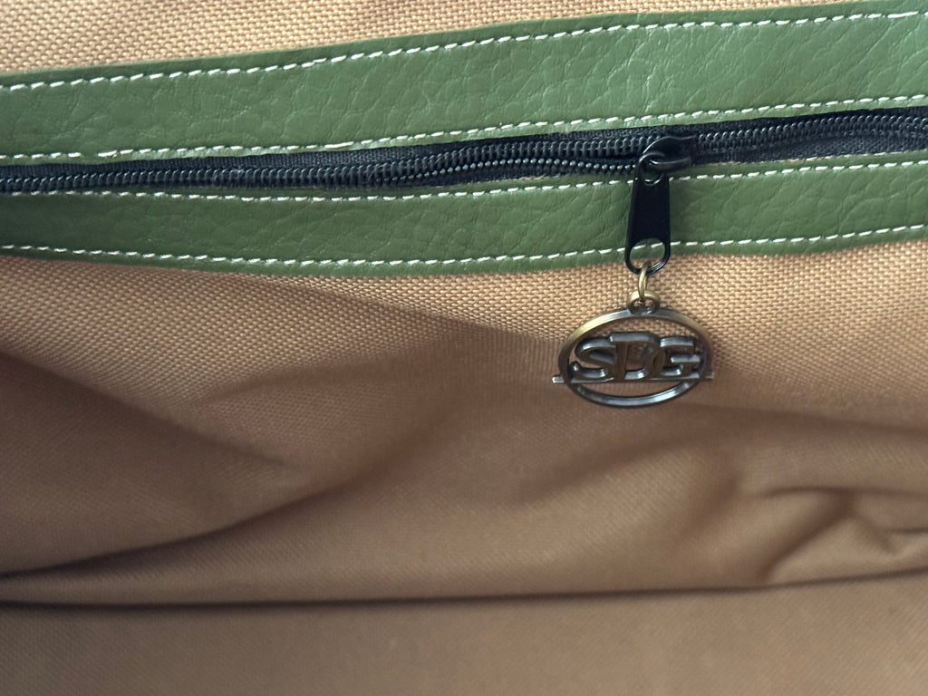 Camel and Olive Tote Bag