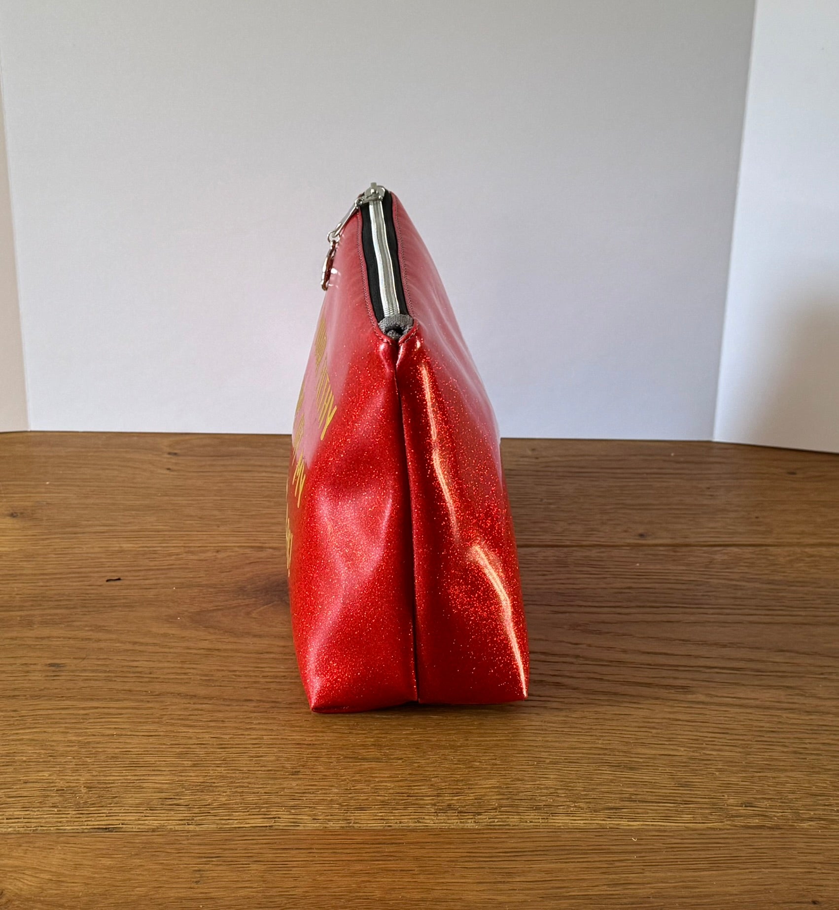 "Get Your Filthy Hands Off My Makeup Bag!" Glitter Makeup Pouch