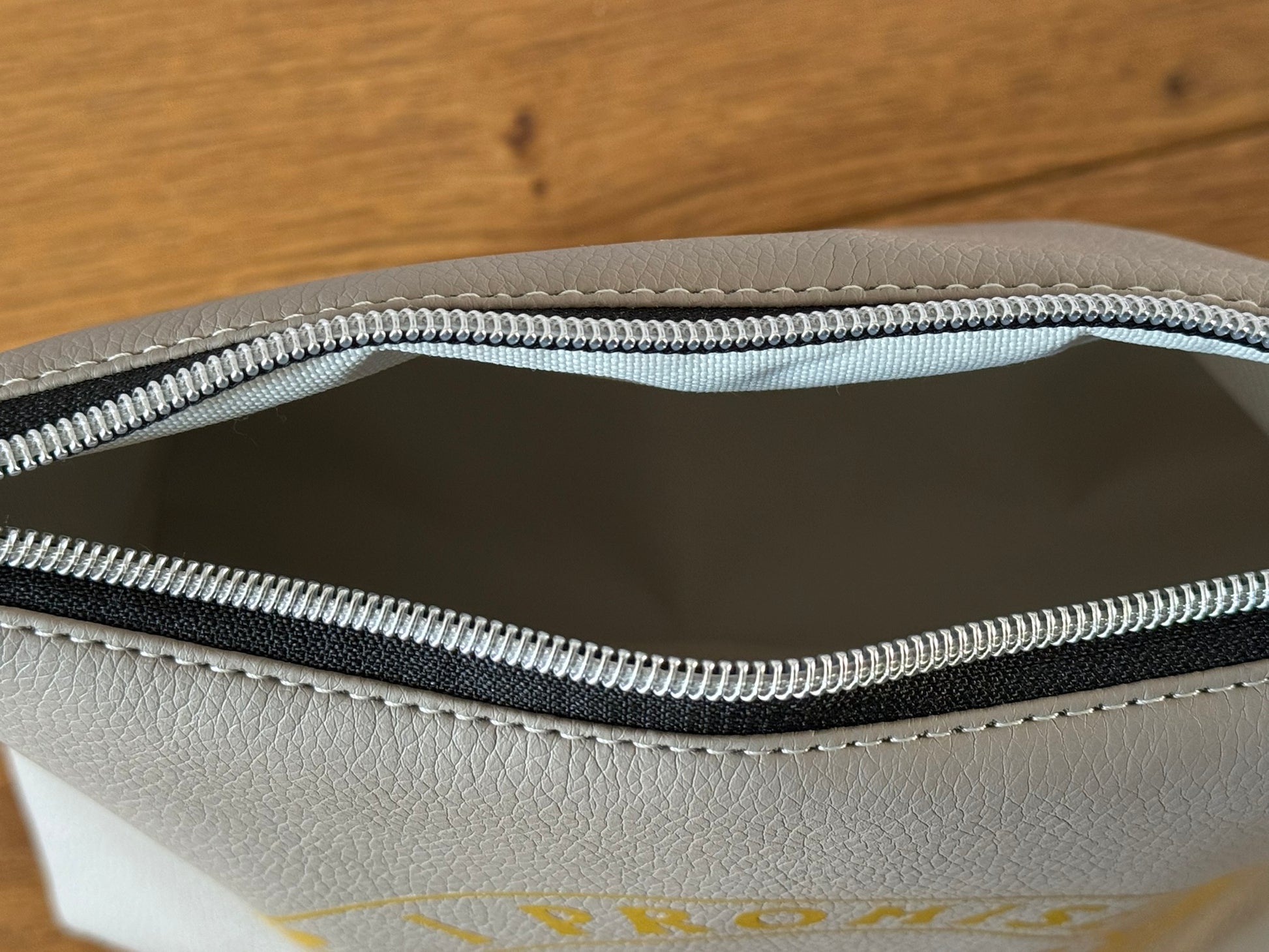 "I Promise I'm Nicer Than My Face Looks" Faux Leather Pouch