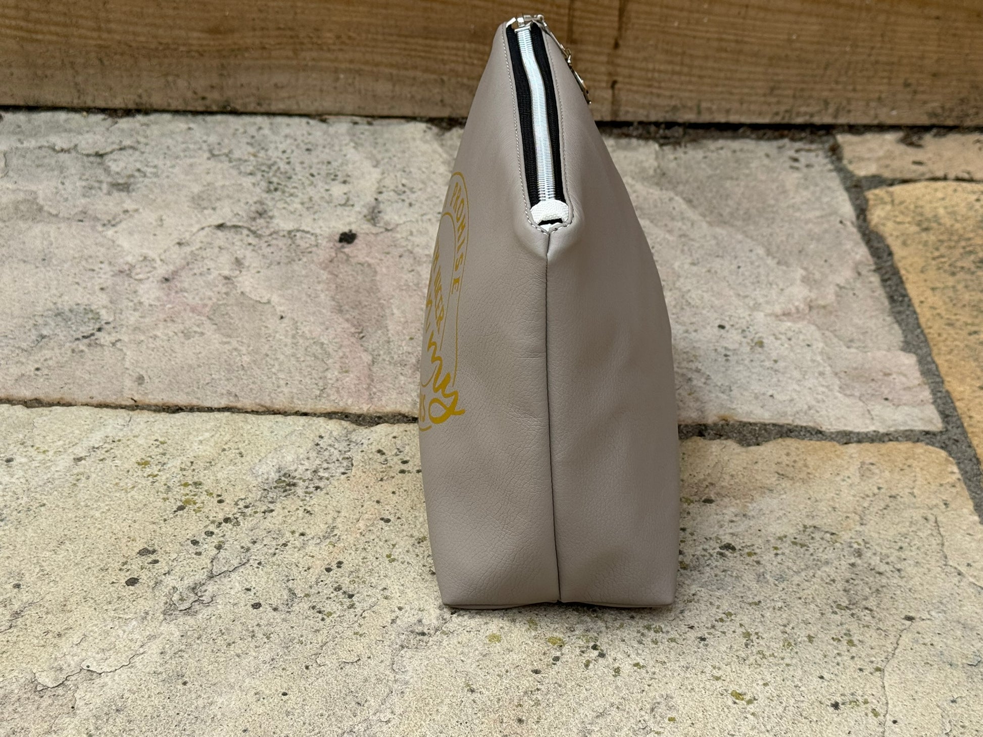 "I Promise I'm Nicer Than My Face Looks" Faux Leather Pouch